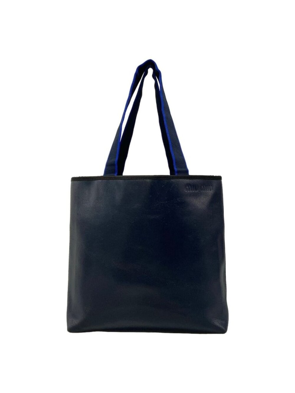 Miu Miu Tote Bag Dark Navy Leather